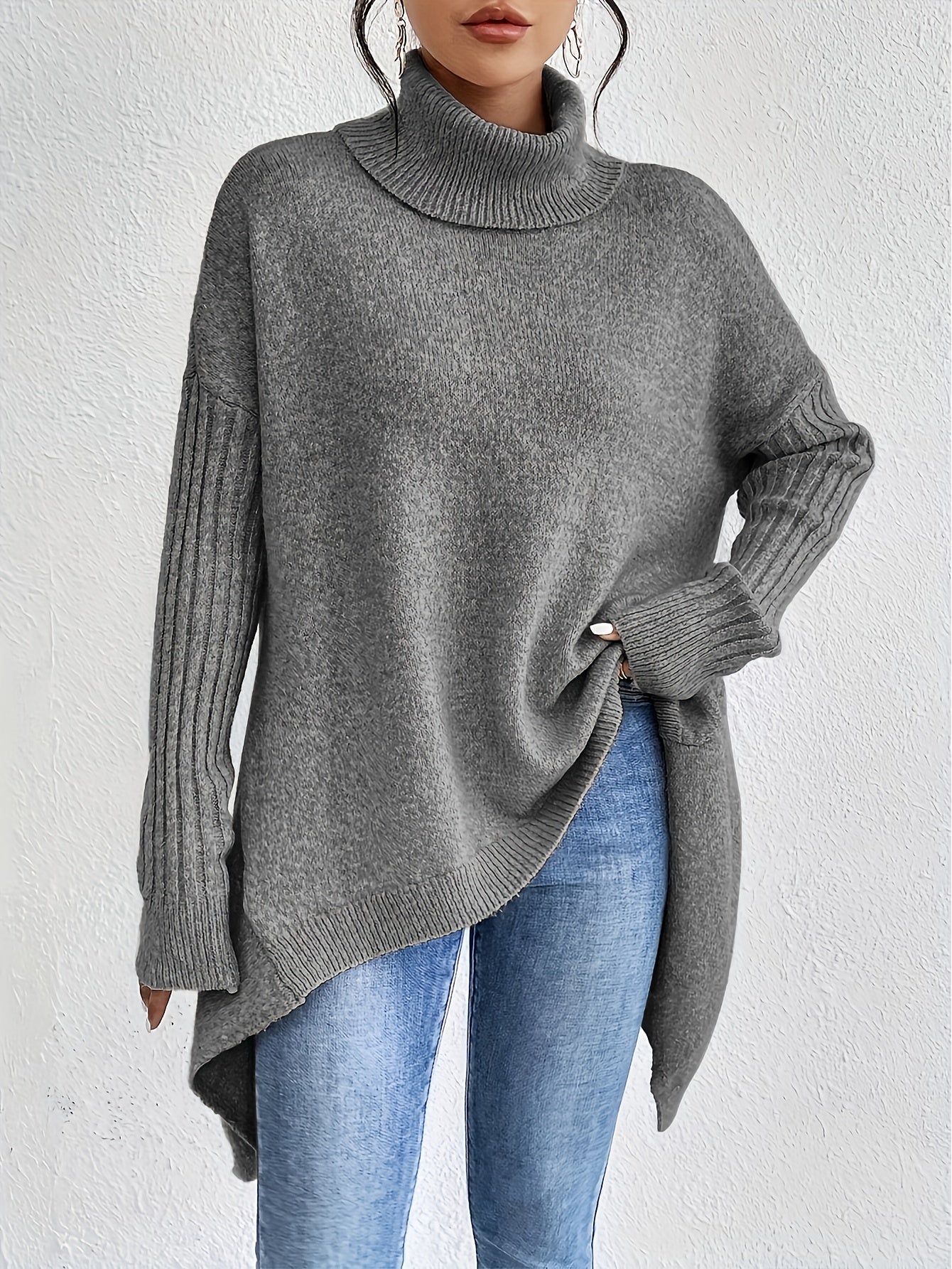 Roxanne | Oversized Polo Sweater