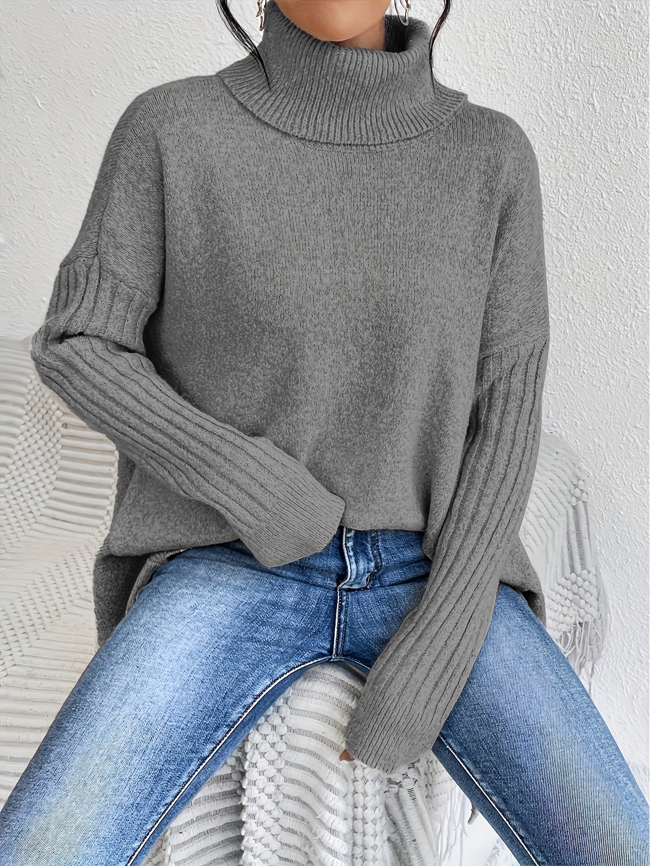 Roxanne | Oversized Polo Sweater