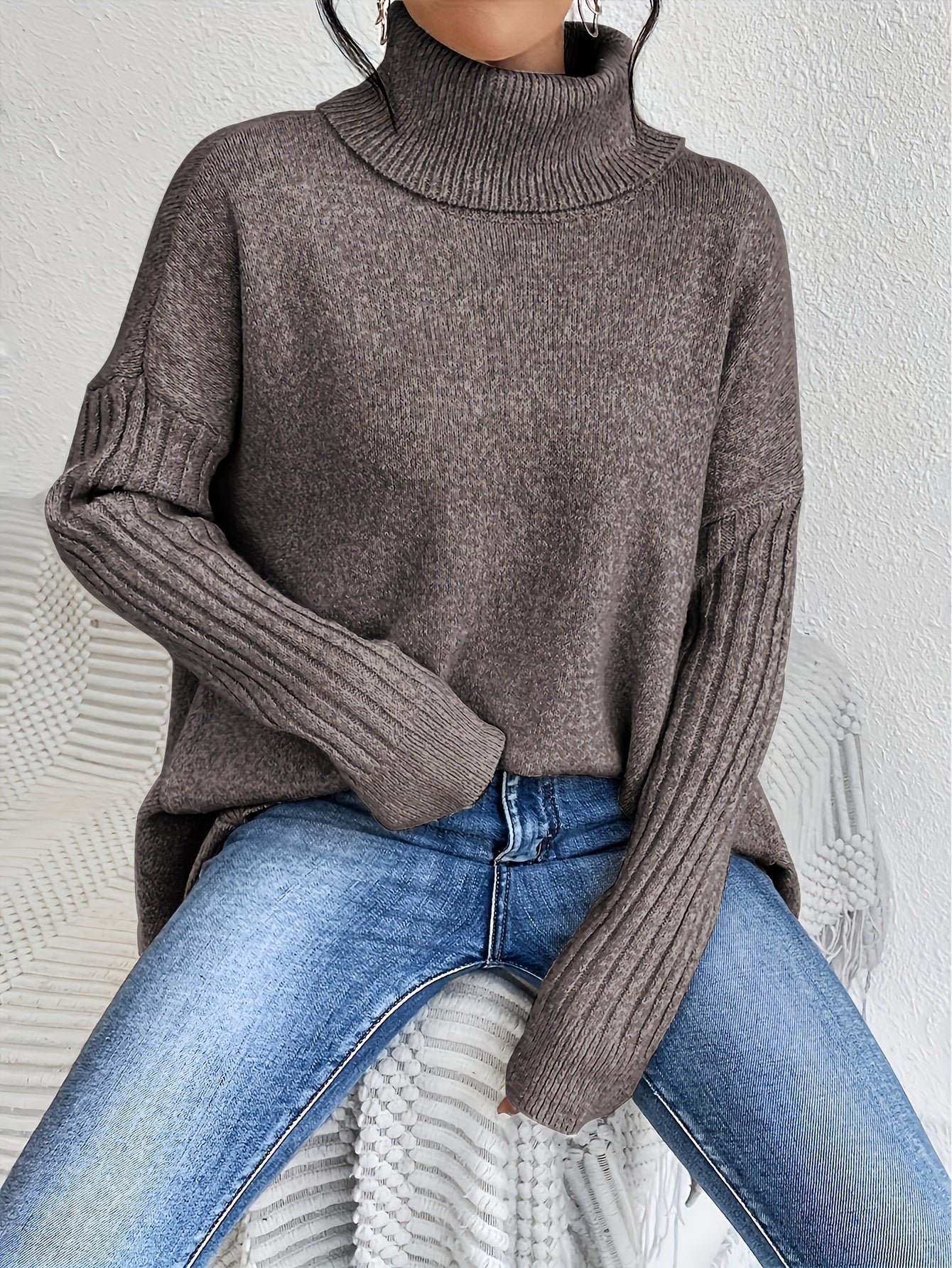 Roxanne | Oversized Polo Sweater