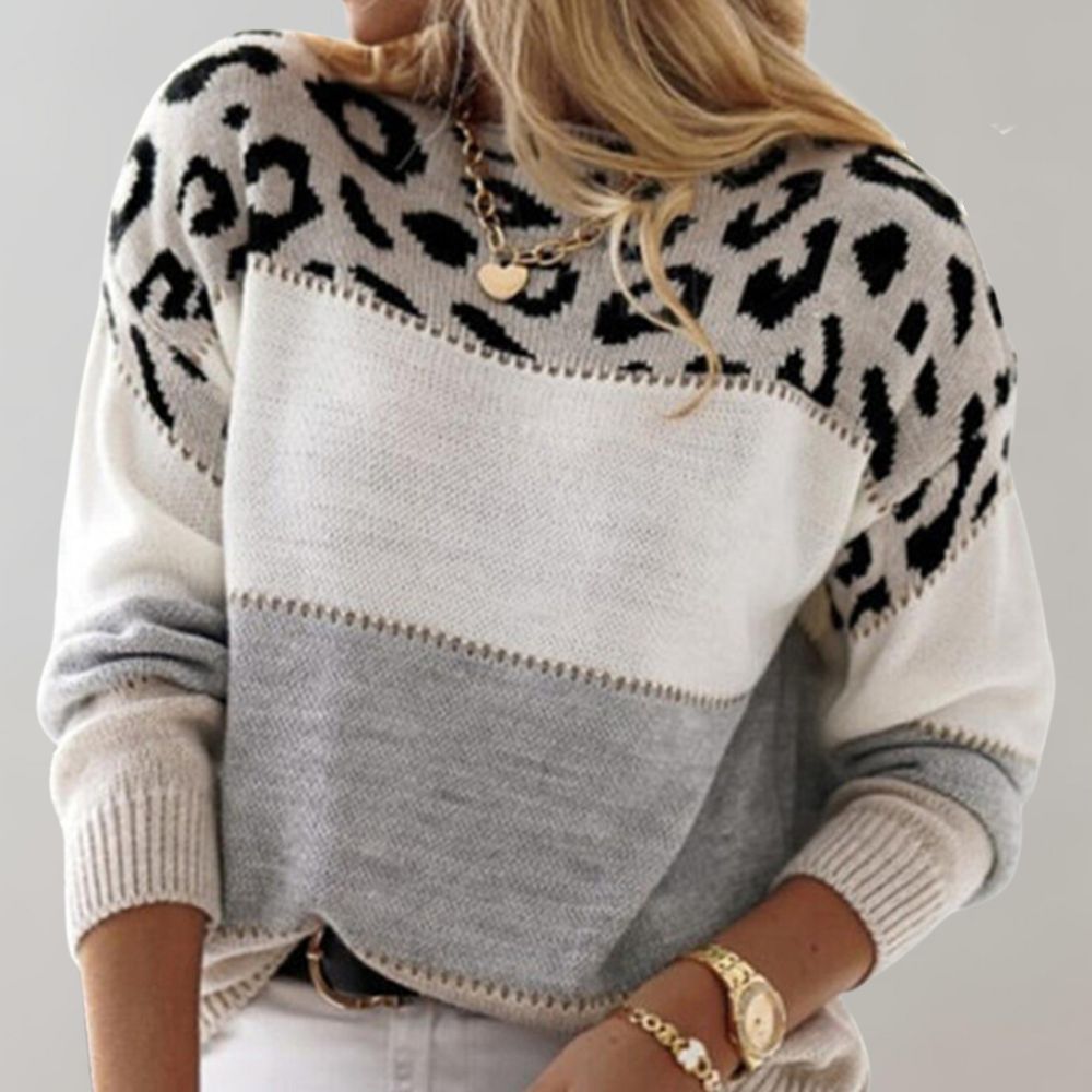 Lucy | Leopard Print Casual Sweater