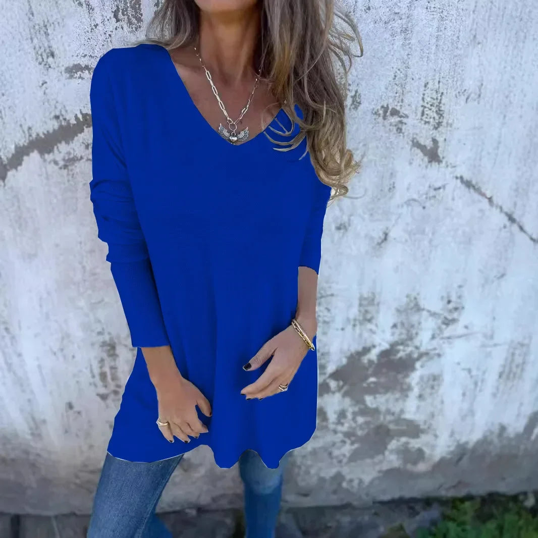 Helena | Relaxed V-Neck Knit Tunic