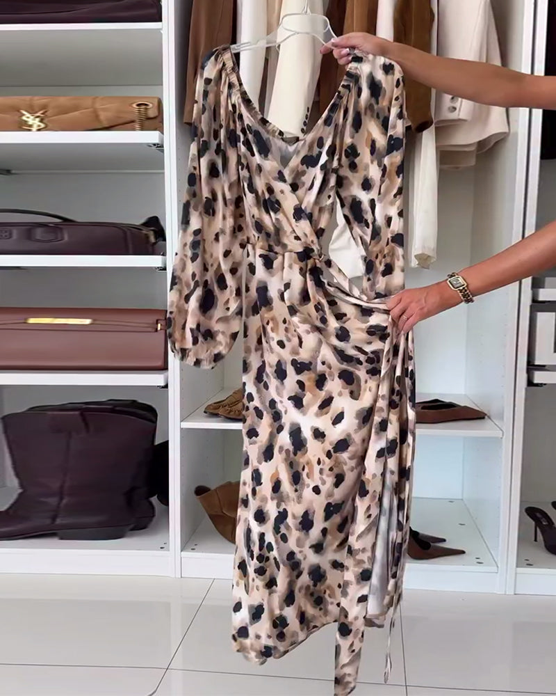 Isabella | Elegant Printed Maxi Dress