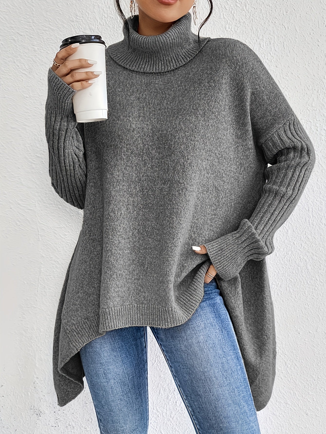 Roxanne | Oversized Polo Sweater