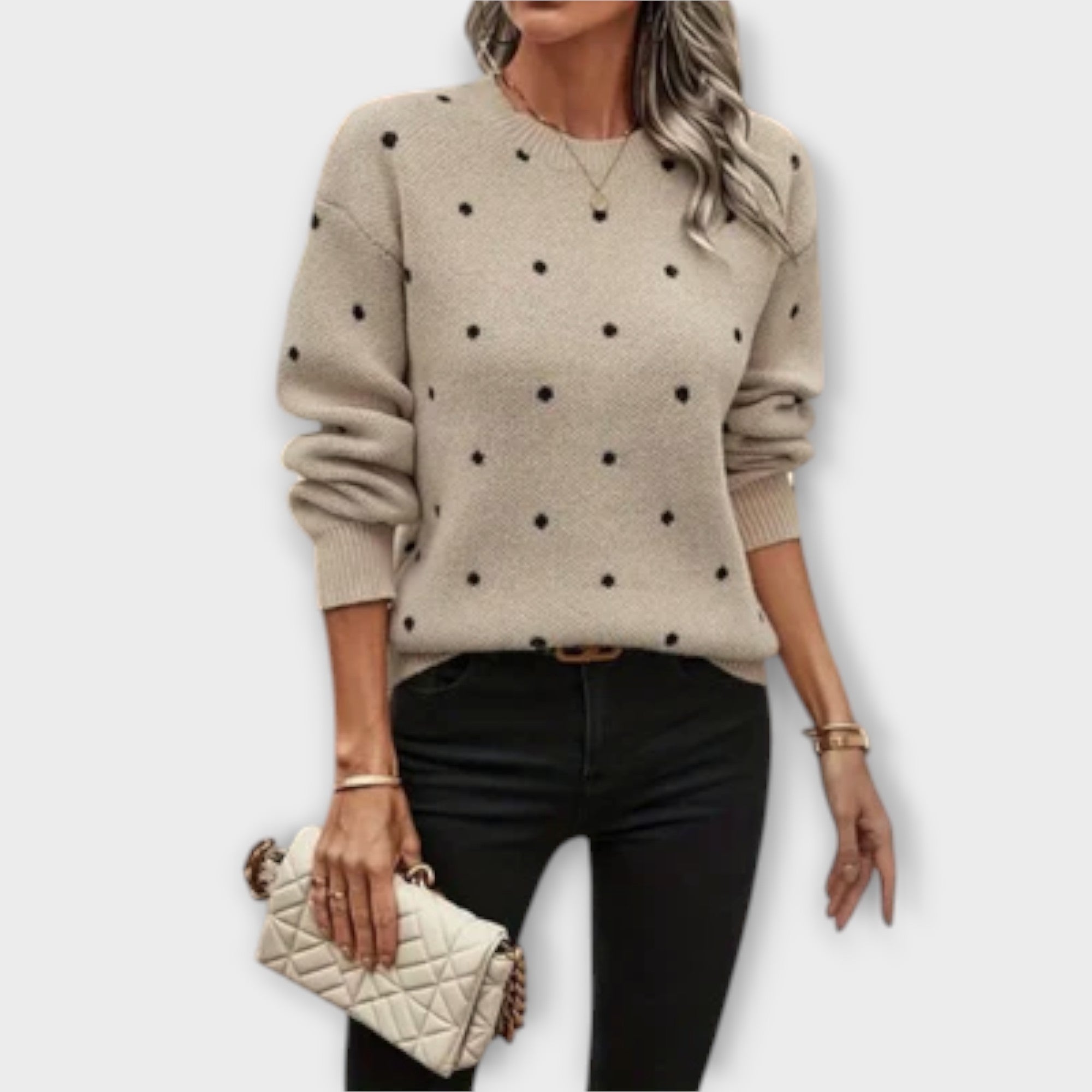 Georgia | Soft Polka Dot Sweater