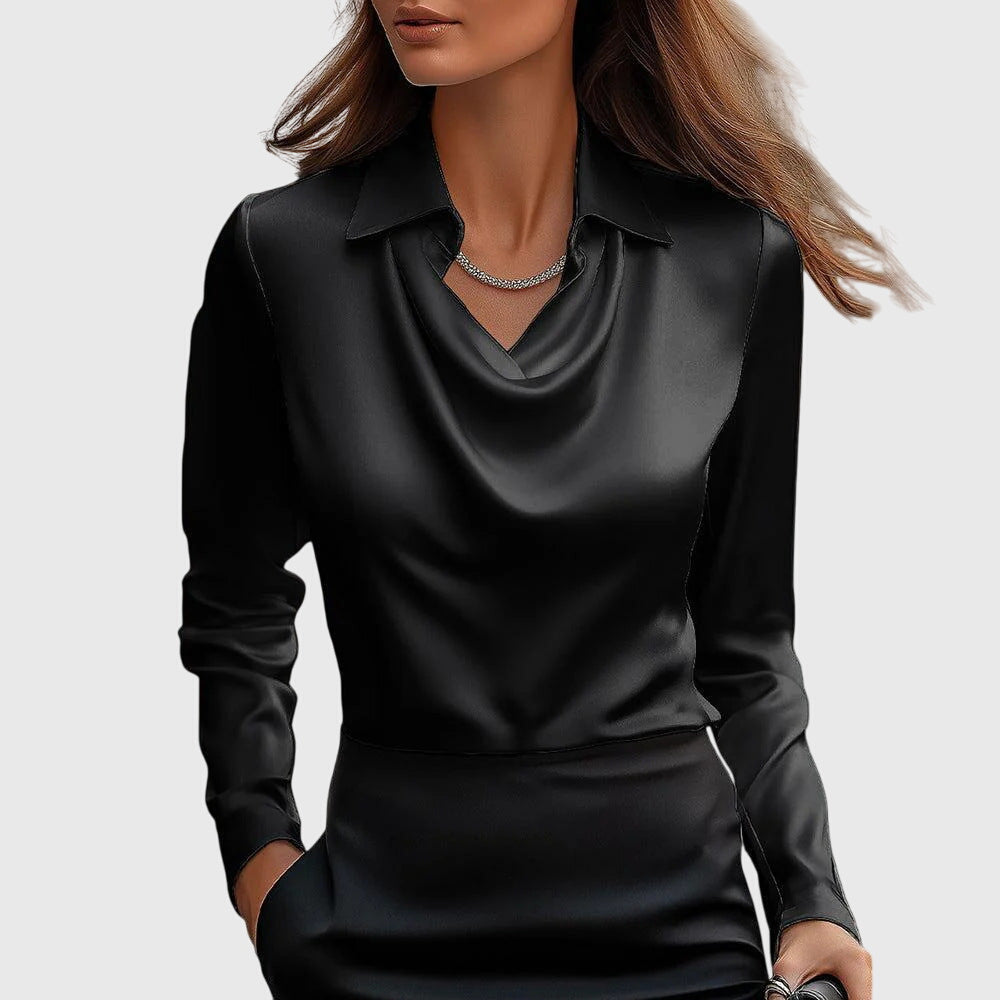 Ingrid | Elegant Satin Blouse