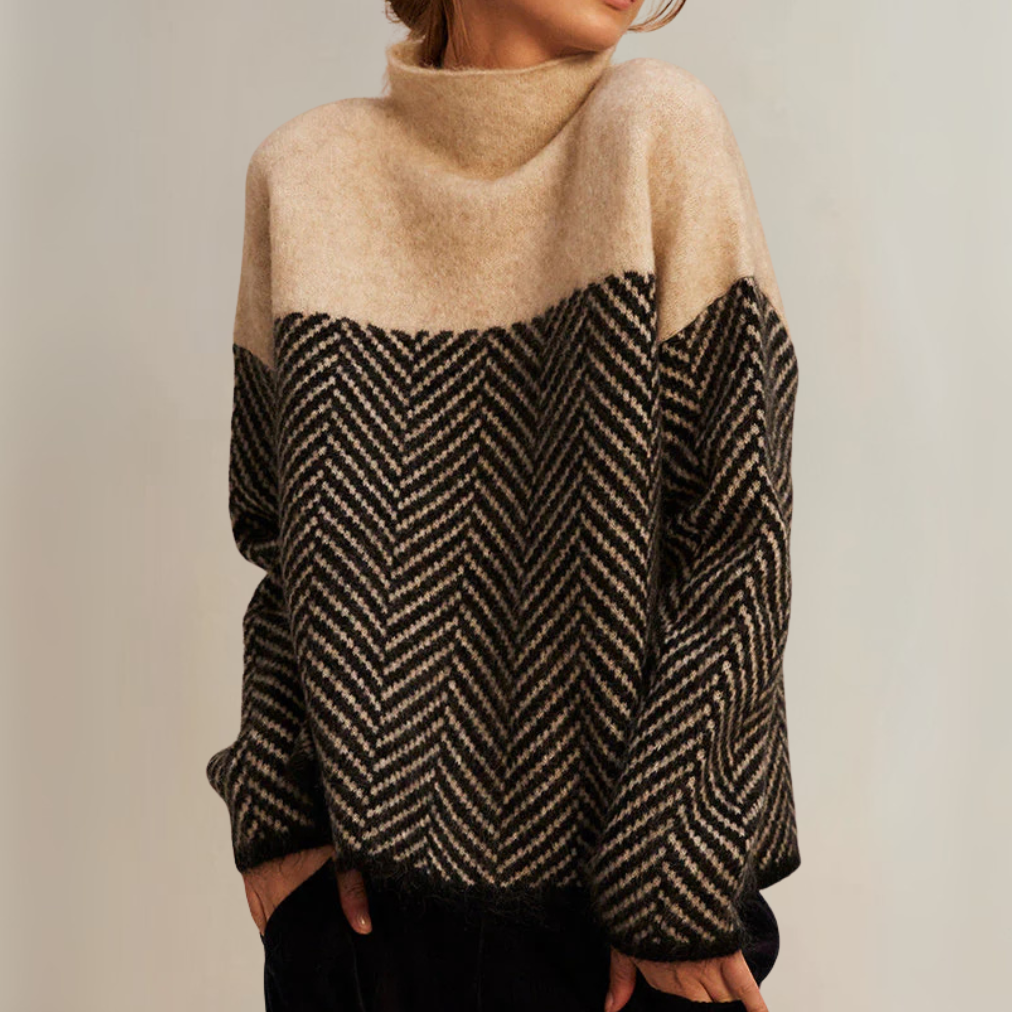 Madison | Cotton Turtleneck Sweater