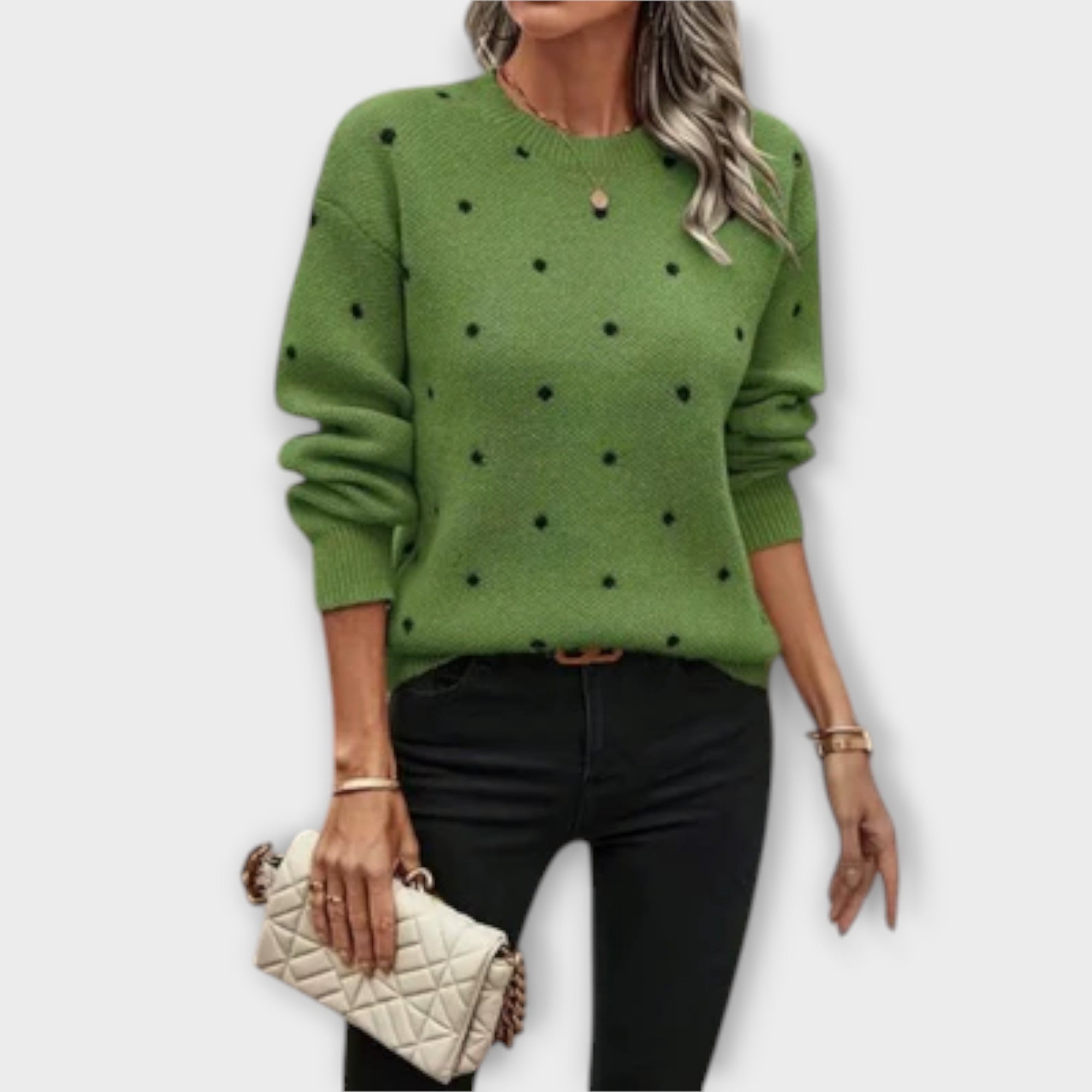 Georgia | Soft Polka Dot Sweater