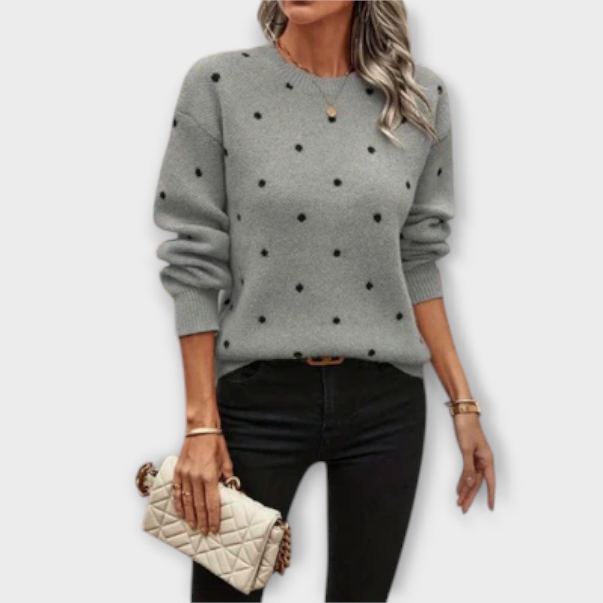 Georgia | Soft Polka Dot Sweater