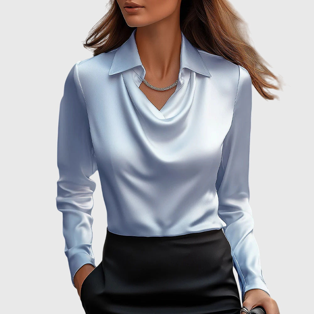 Ingrid | Elegant Satin Blouse