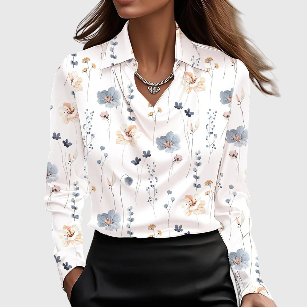 Ingrid | Elegant Satin Blouse