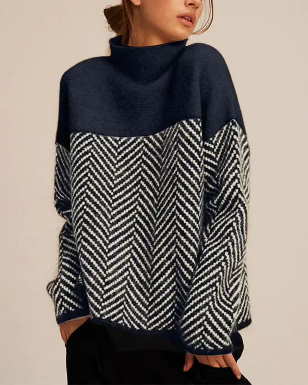 Madison | Cotton Turtleneck Sweater