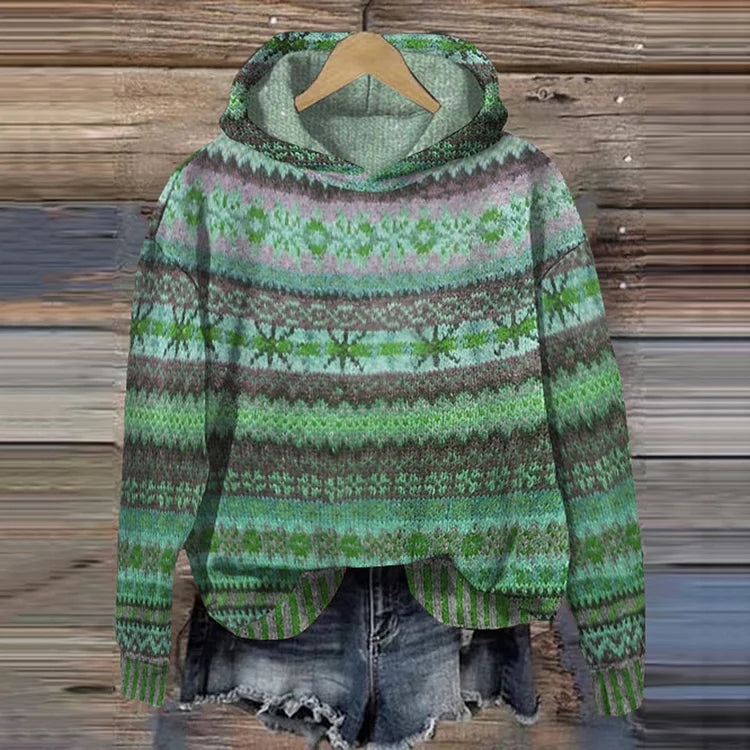 Miranda | Timeless patterned hoodie