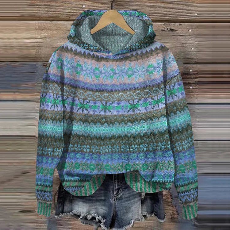 Miranda | Timeless patterned hoodie