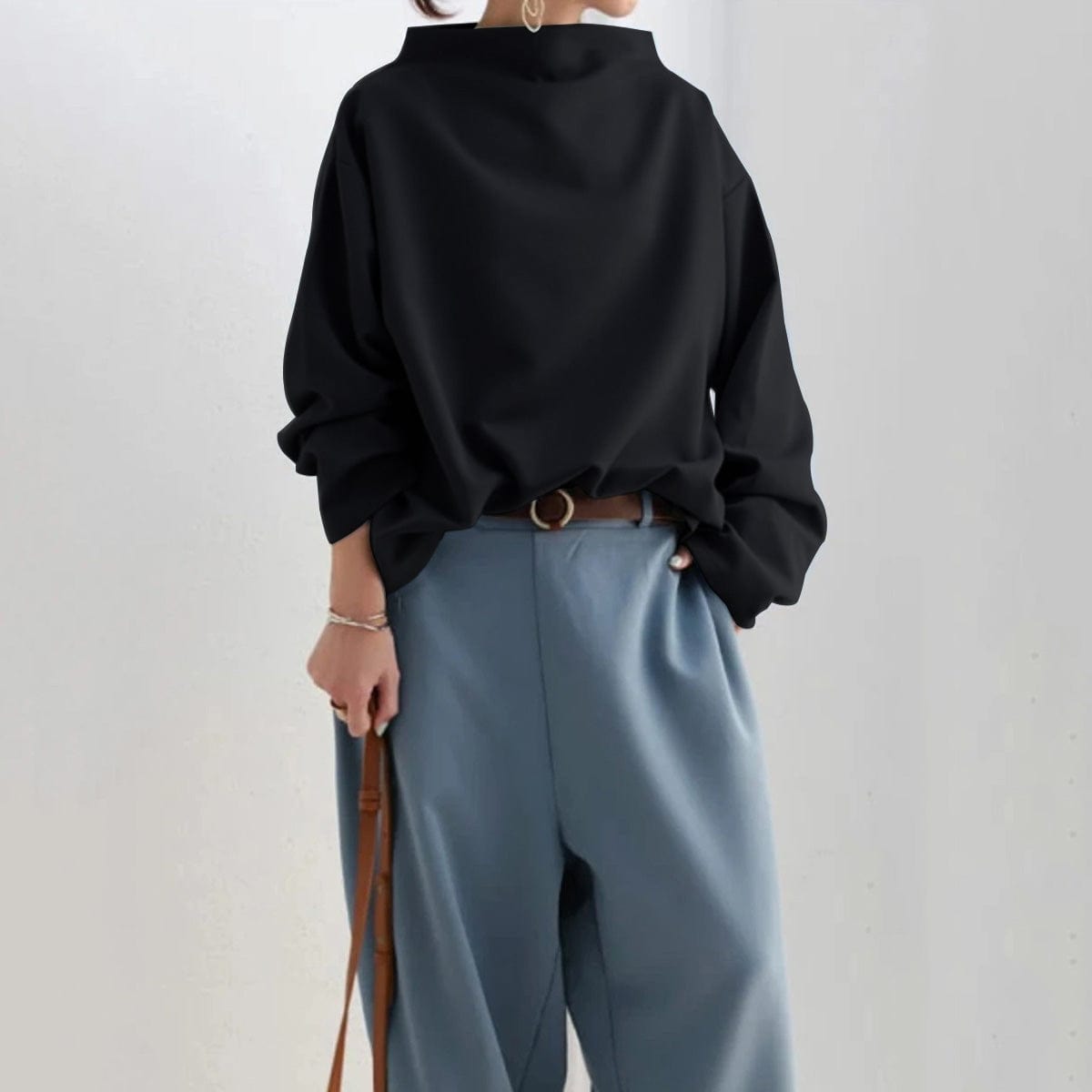 Yvette | High-Neck Casual Top