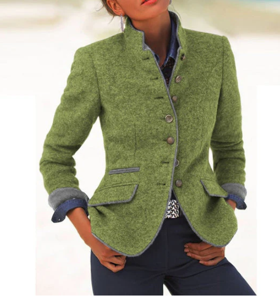 Cameron | Elegant High Collar Cardigan