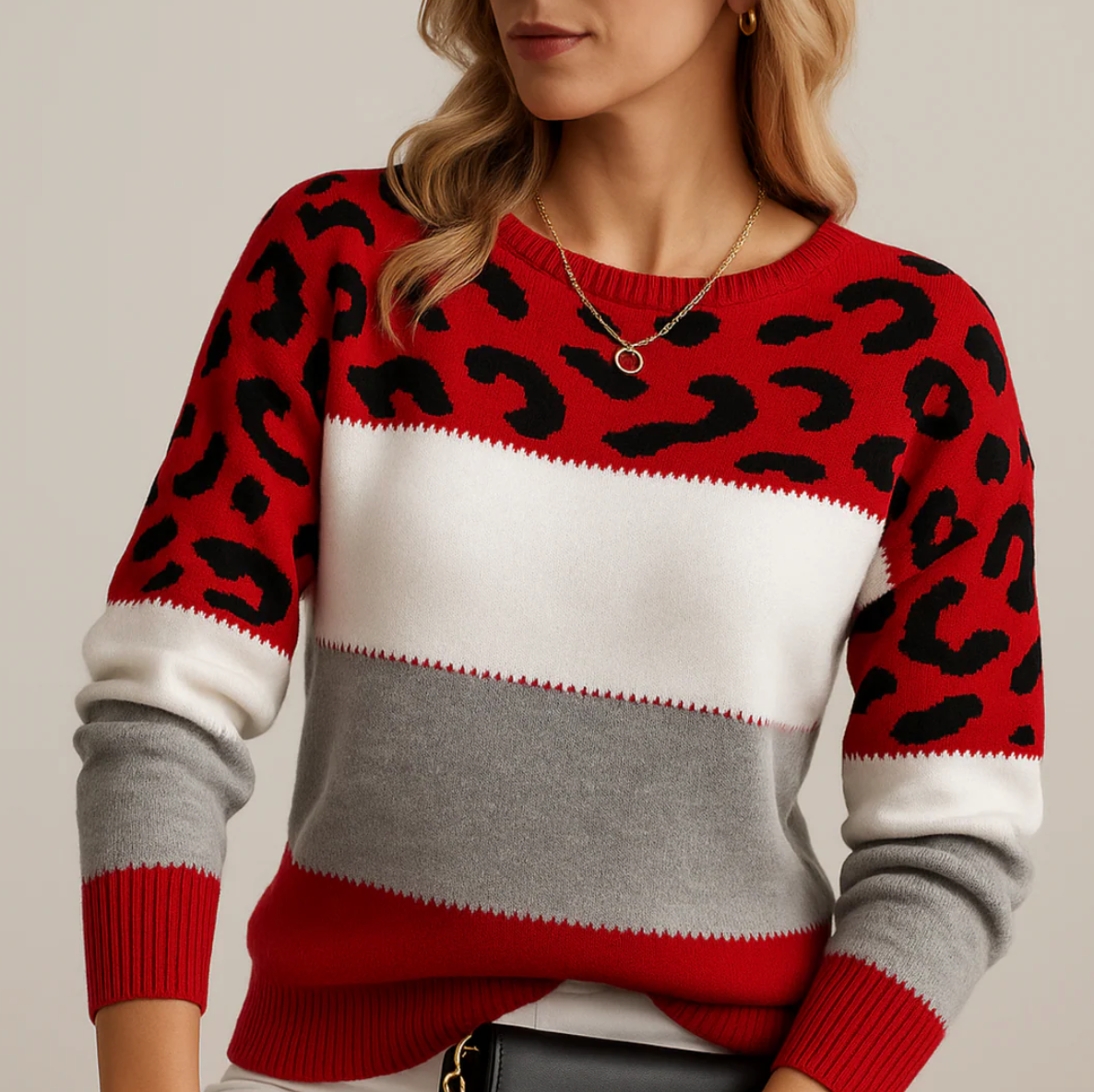 Lucy | Leopard Print Casual Sweater
