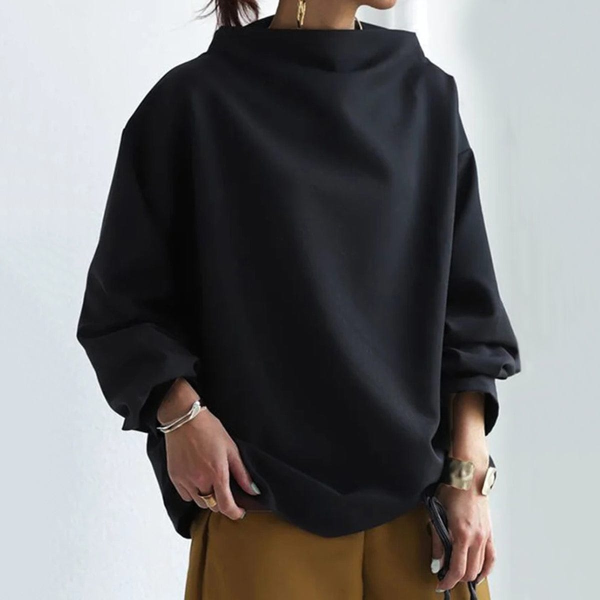 Yvette | High-Neck Casual Top