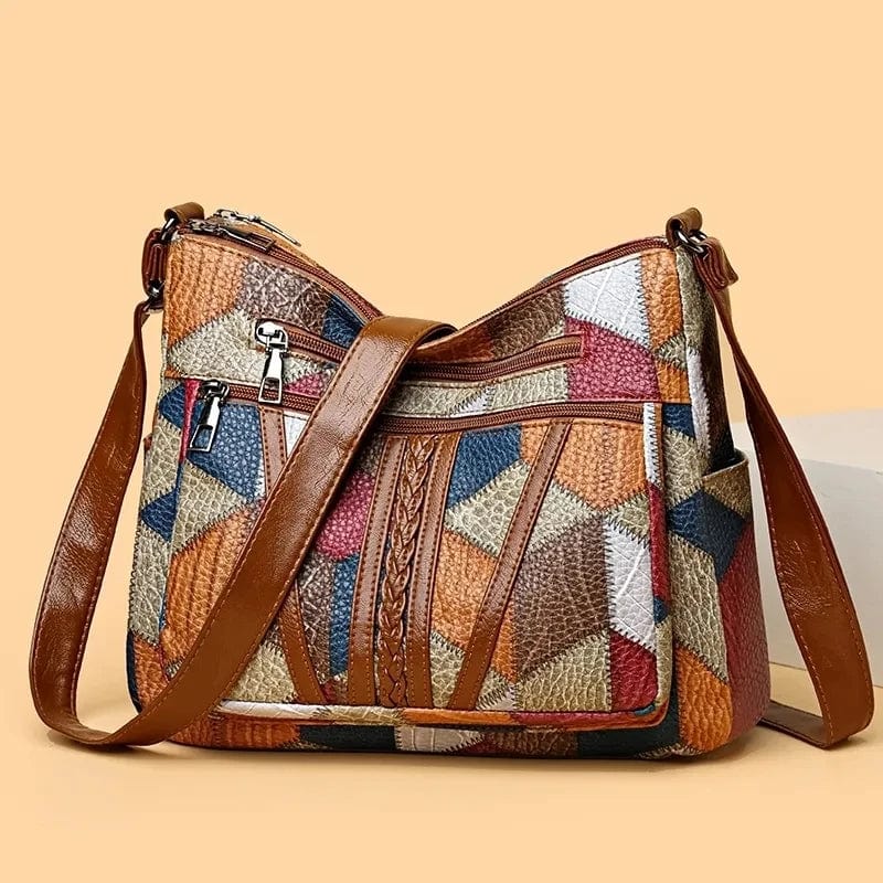 Adrienne | Mosaic Leather Handbag