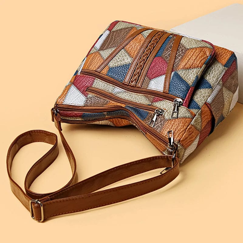 Adrienne | Mosaic Leather Handbag