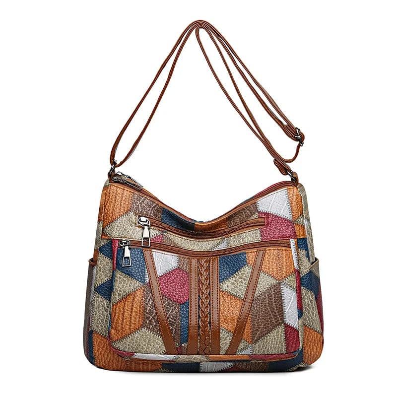 Adrienne | Mosaic Leather Handbag