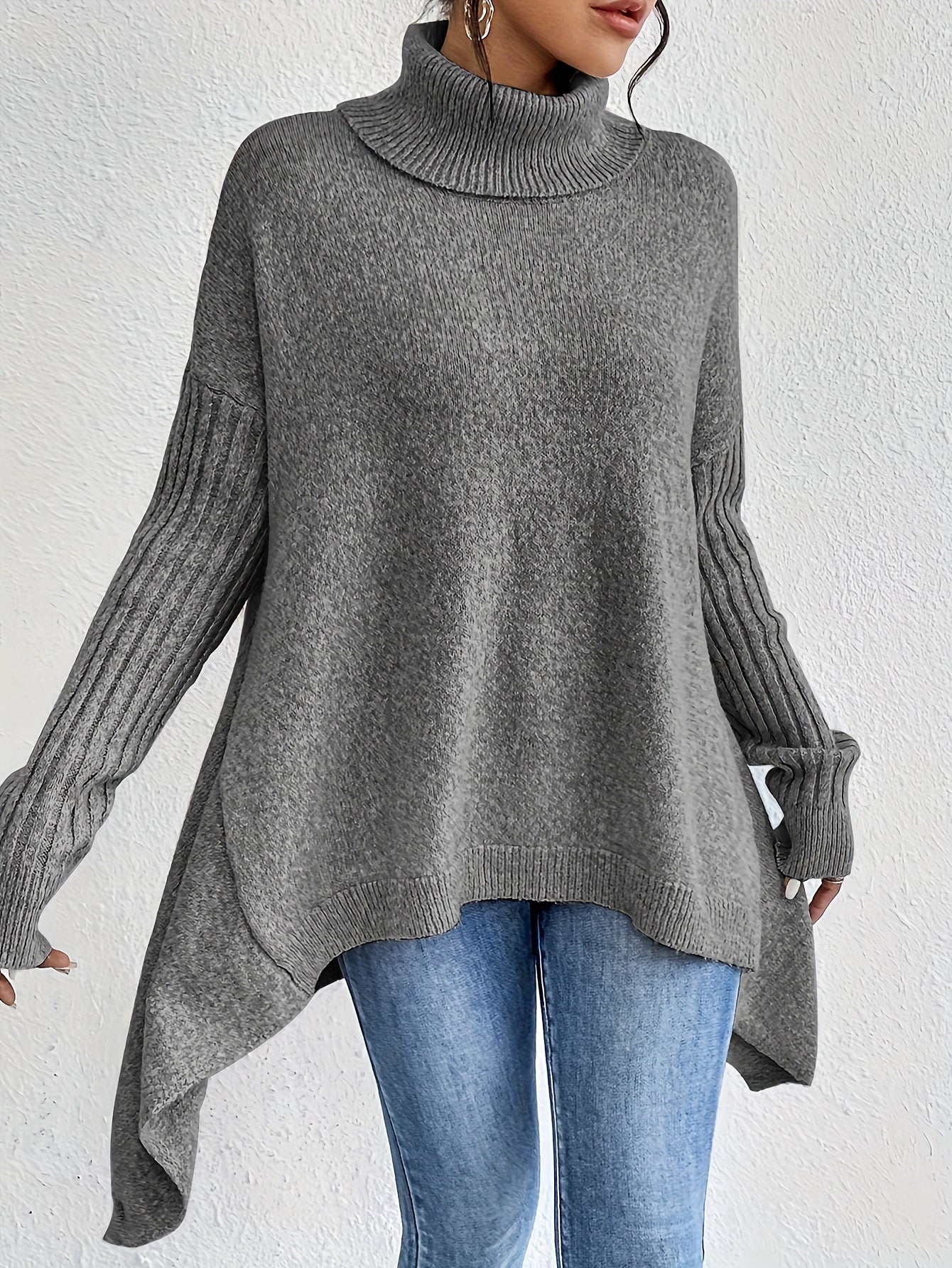 Roxanne | Oversized Polo Sweater