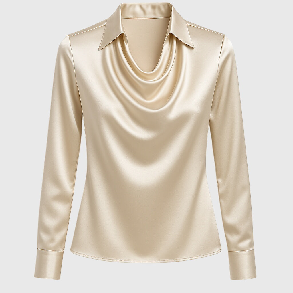 Ingrid | Elegant Satin Blouse