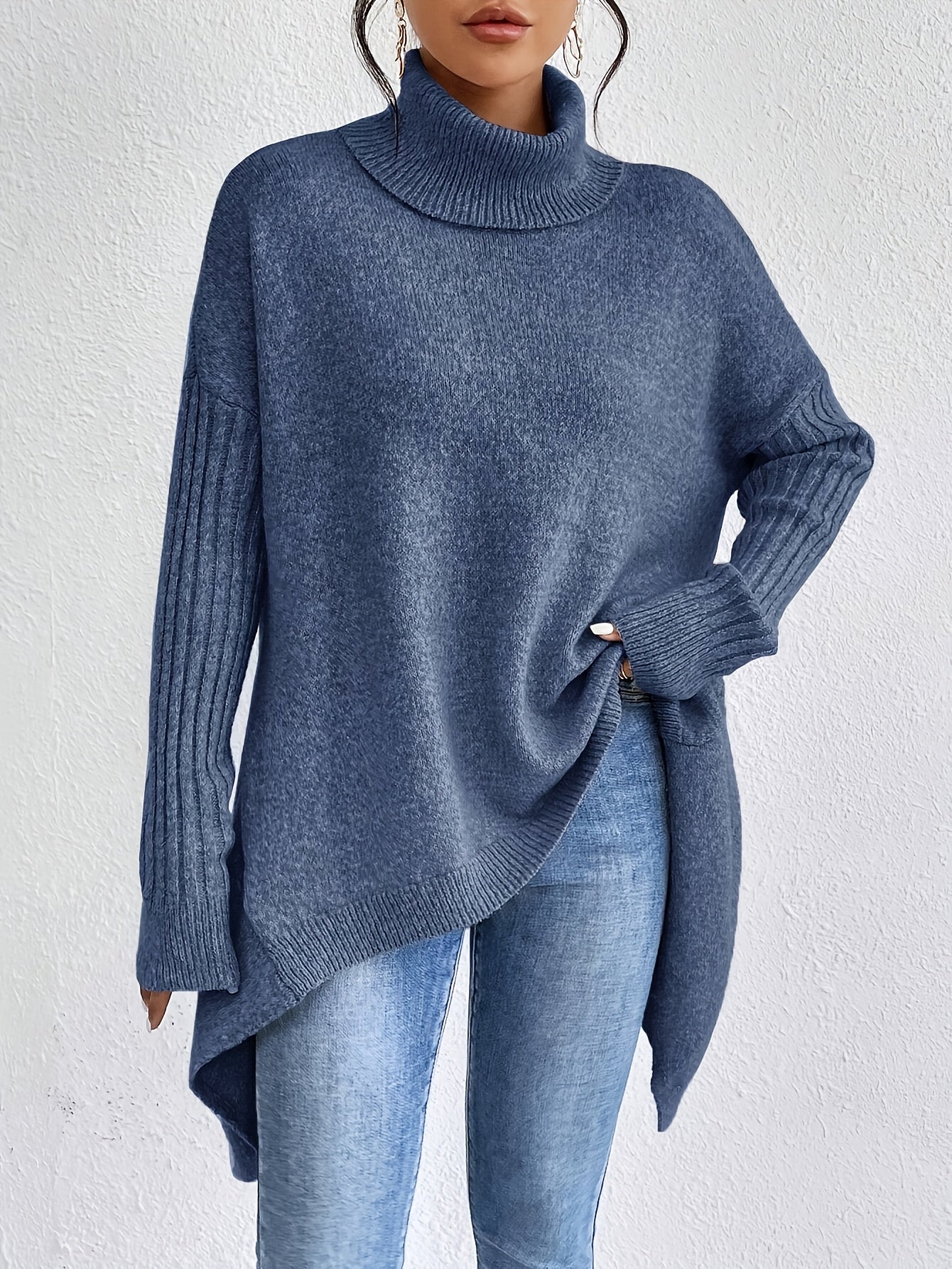 Roxanne | Oversized Polo Sweater