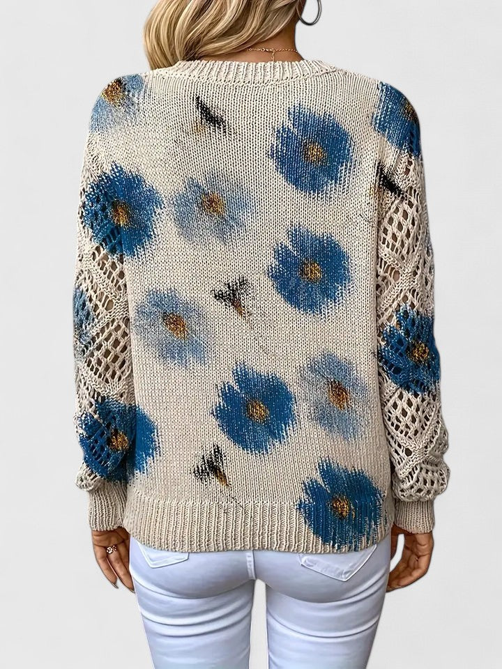 Olivia | Elegant sweater with floral pattern