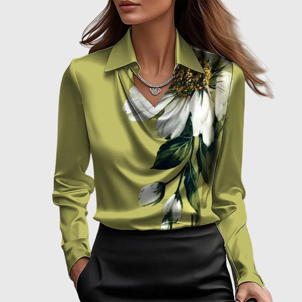 Ingrid | Elegant Satin Blouse