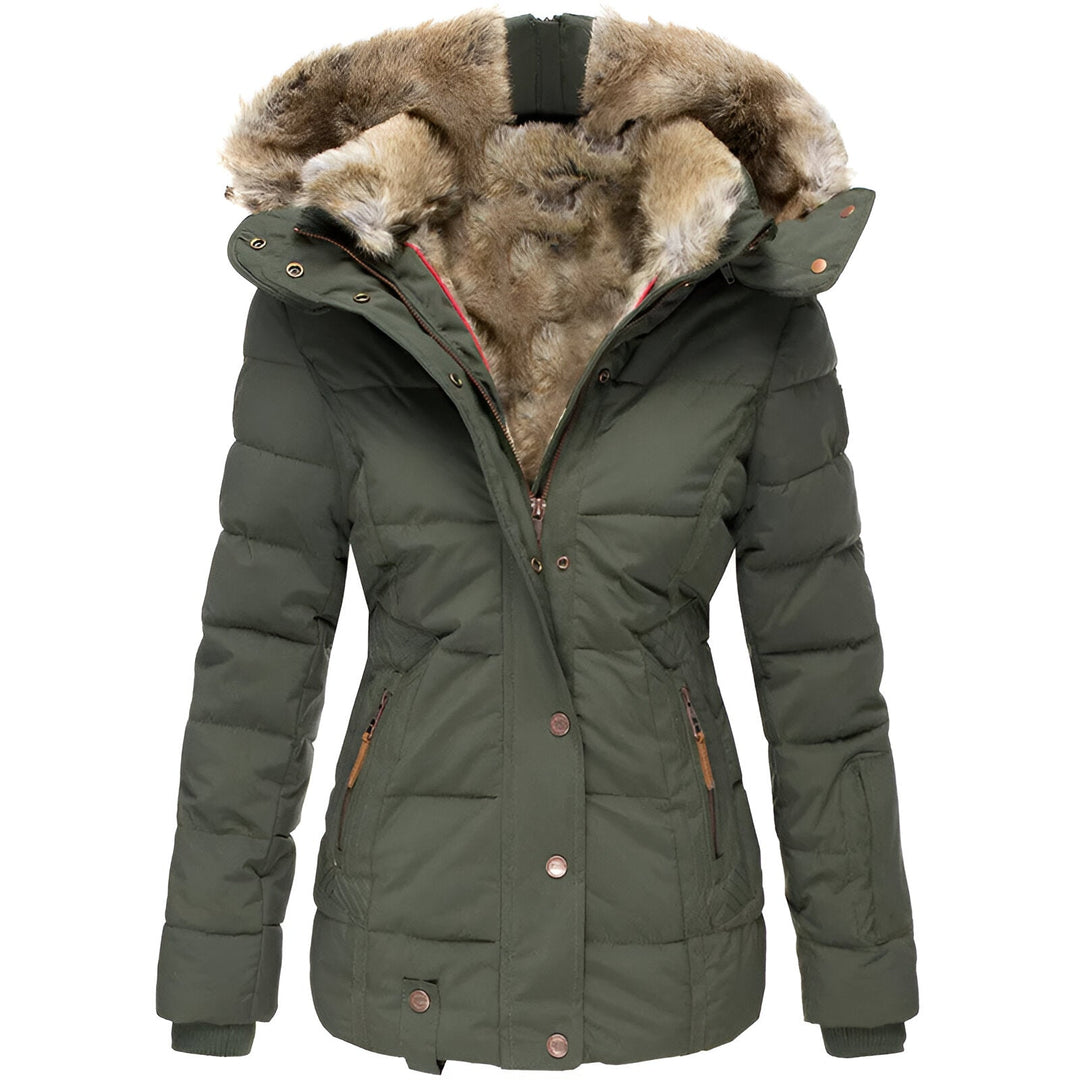 Elise | Slim-Fit Hooded Puffer Jacket – Warmth, Comfort & Everyday Style